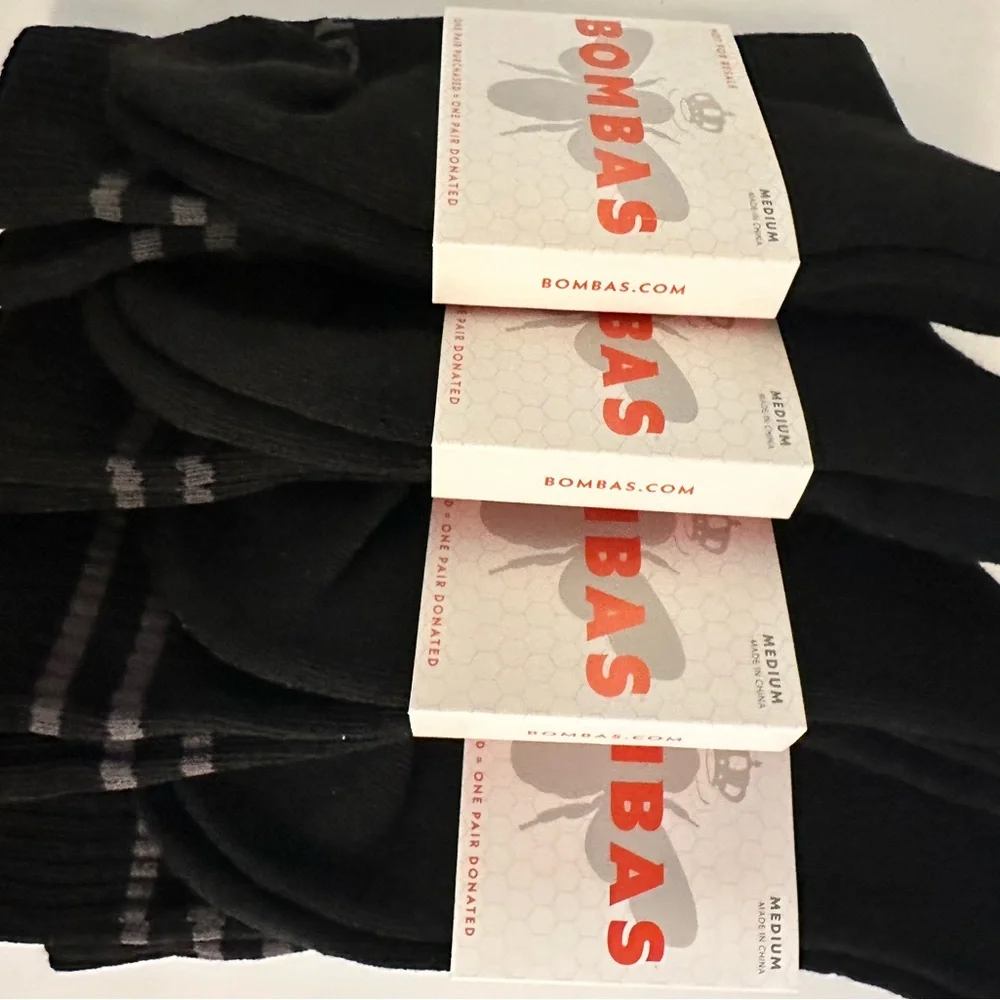 Bombas Men's Black Casual Socks - Picture 3 of 3